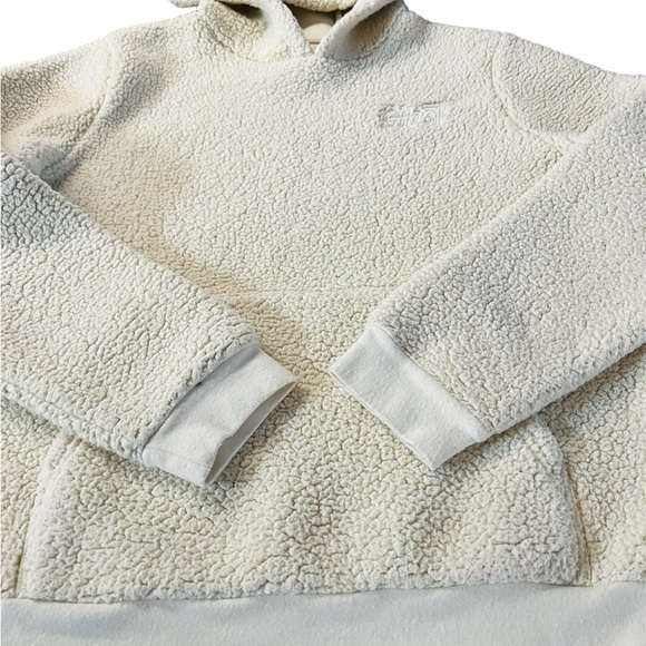 GHOST LIFESTYLE CREAM COLORED TEDDY HOODIE SIZE MEDIUM - Picture 10 of 12